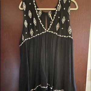 Free People Embroidered Tank